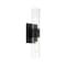 Designers Fountain Anton 17.5in 2-Light Matte Black Transitional Indoor Wall Sconce with Clear Glass Shades D286M-2WS-MB - alternate 1